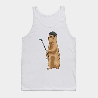 Meerkat Painter Paint brush Tank Top